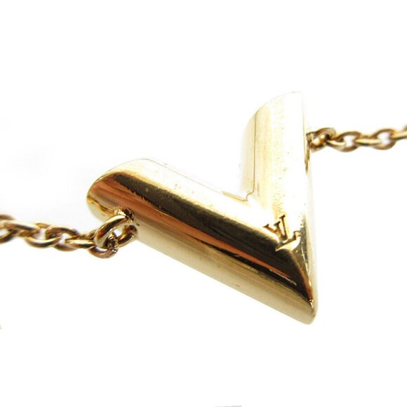 Auth LOUIS VUITTON EssentialV Bracelet gold metal k0043a - Picture 2 of 8